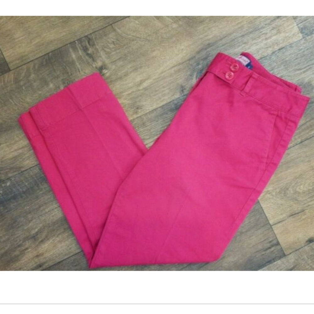 Vineyard Vines Pink Capri Crop Khaki pants Stretch